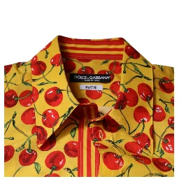 Yellow Cherry Cotton MARTINI Dress Shirt
