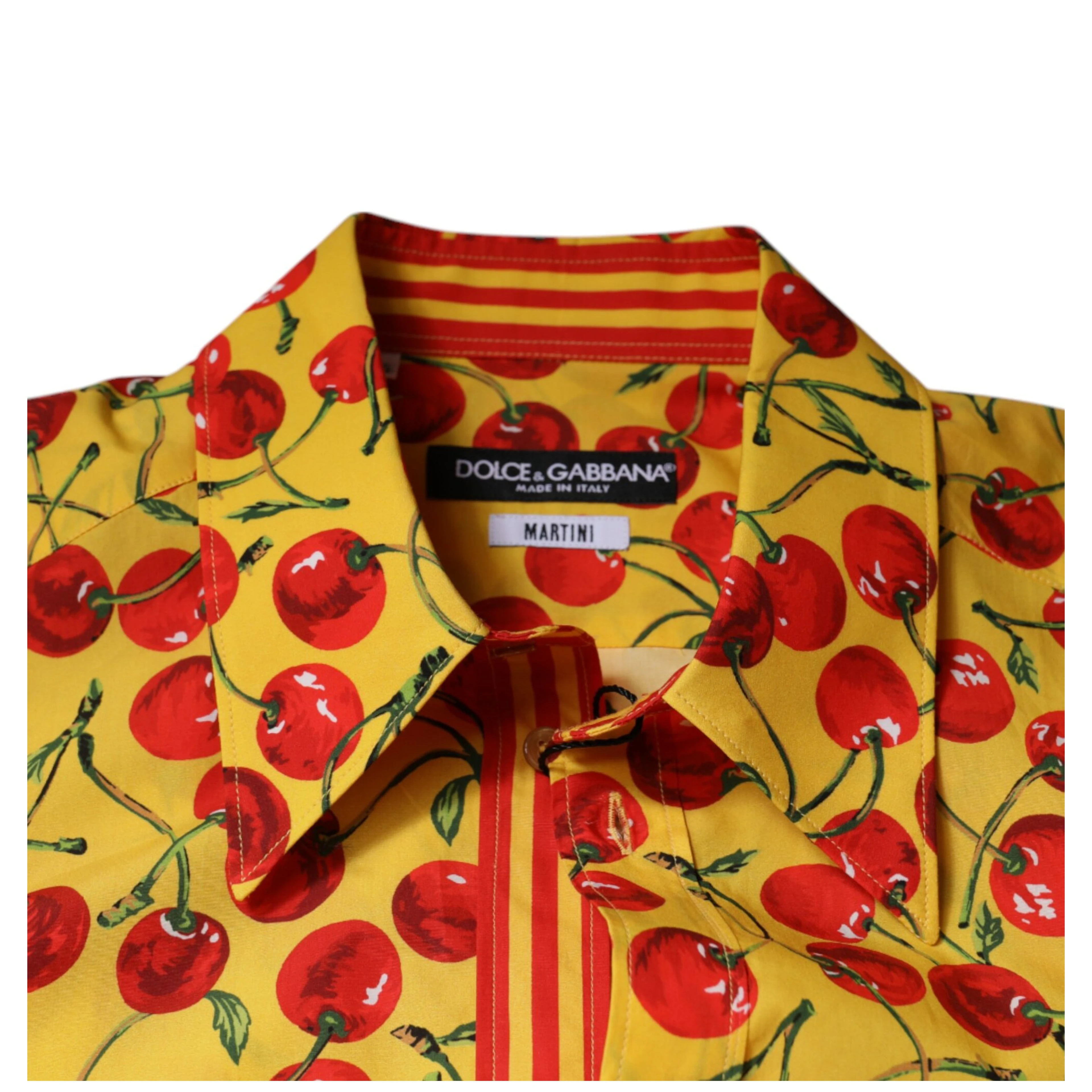 Yellow Cherry Cotton MARTINI Dress Shirt