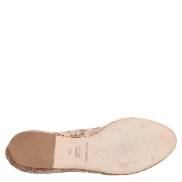 Beige Lace Crystal Ballet Flats Loafers Shoes
