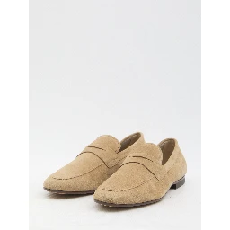 Suede loafers