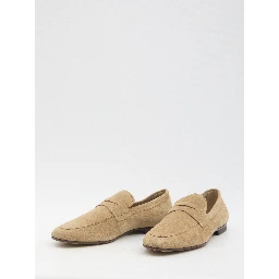 Suede loafers