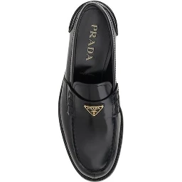 Black Calf Leather Bos Taurus Slip-On Loafers