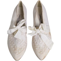White Ribbon Fabric Ballerina Flats Shoes
