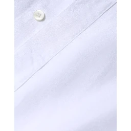 White Cotton Formal Men GOLD Dress Shirt