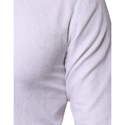 White Cotton Formal Men GOLD Dress Shirt