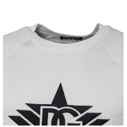 White DG Sport Crew Neck Short Sleeve T-shirt