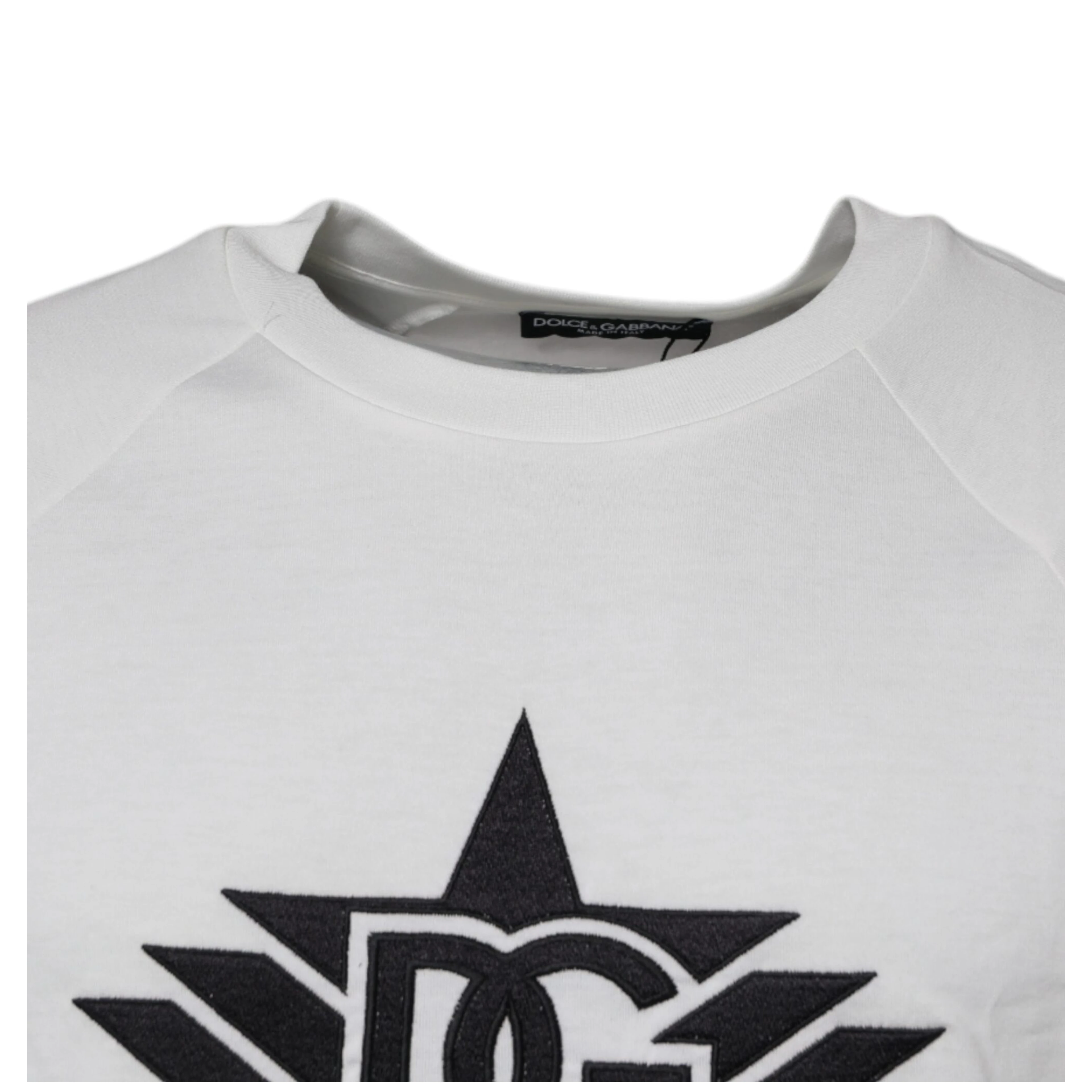 White DG Sport Crew Neck Short Sleeve T-shirt