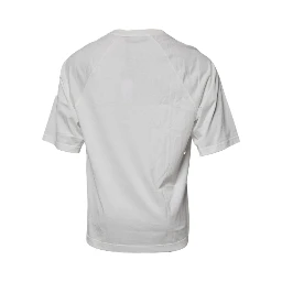 White DG Sport Crew Neck Short Sleeve T-shirt