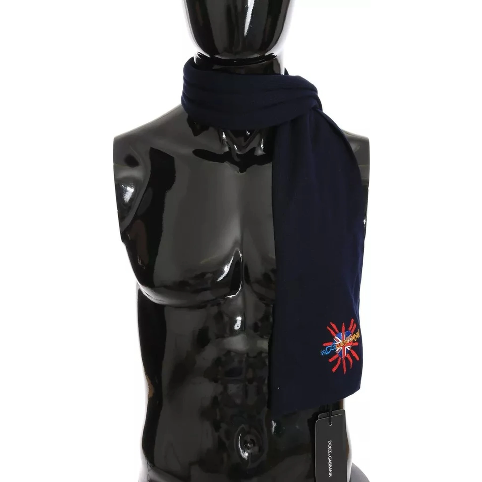 Blue Wool #DGLovesLondon Shawl Scarf