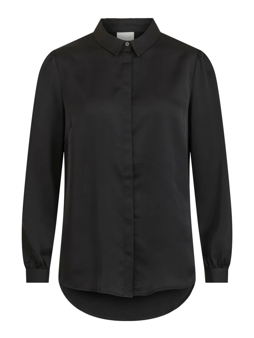 Black Polyester Blouse