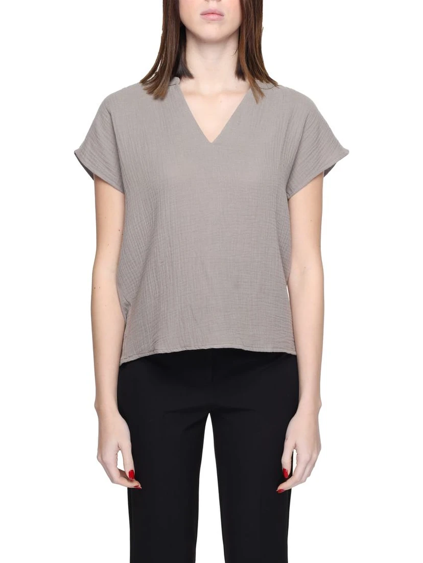 Beige Cotton Blouse