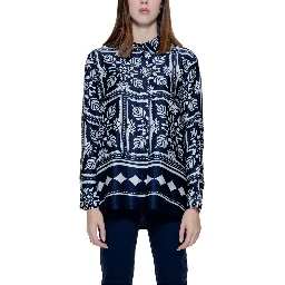 Blue Viscose Blouse
