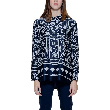 Blue Viscose Blouse