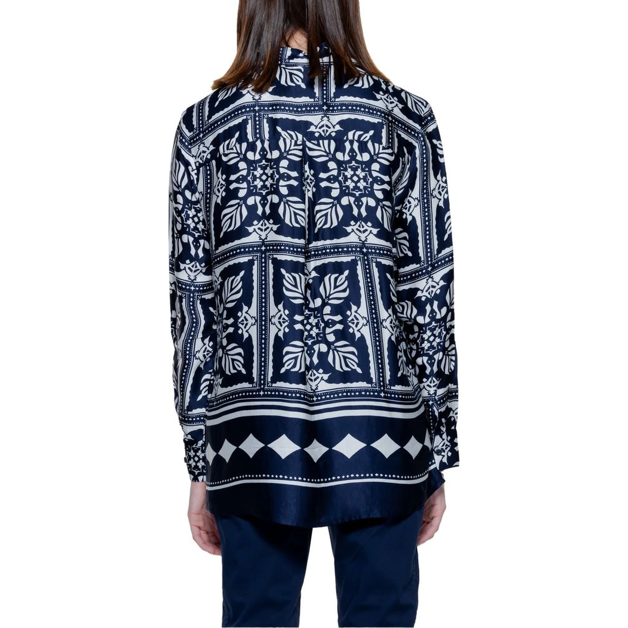 Blue Viscose Blouse