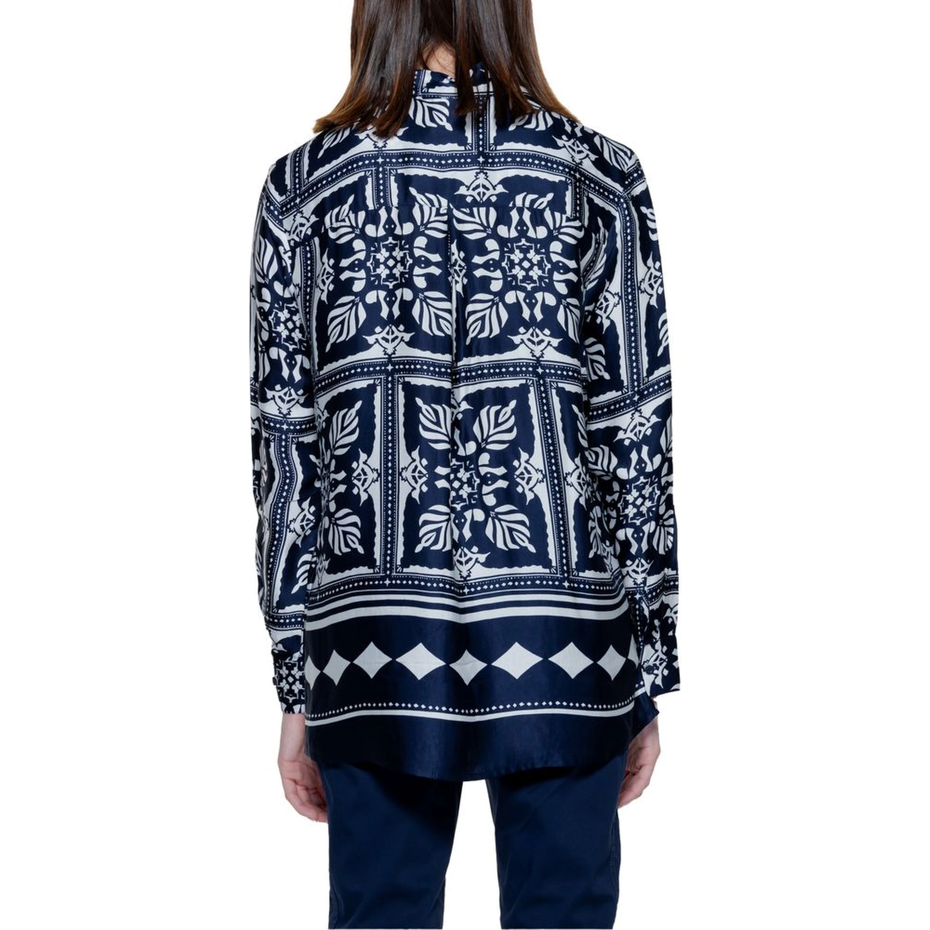 Blue Viscose Blouse