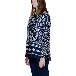 Blue Viscose Blouse