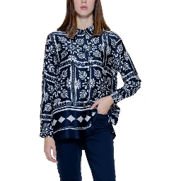 Blue Viscose Blouse