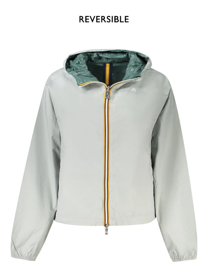 Gray Nylon Jackets & Coat