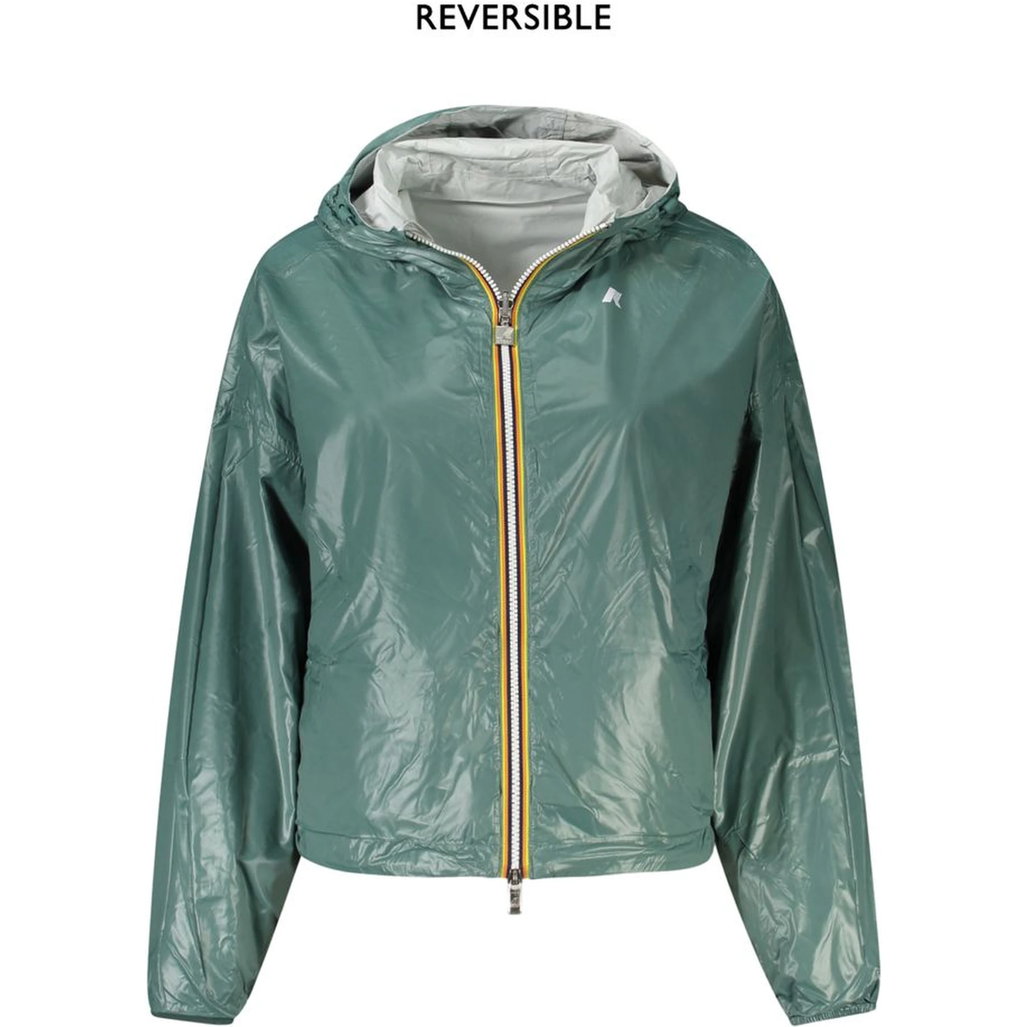 Gray Nylon Jackets & Coat