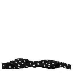 Black Polka Dots Adjustable Neck Bow Tie