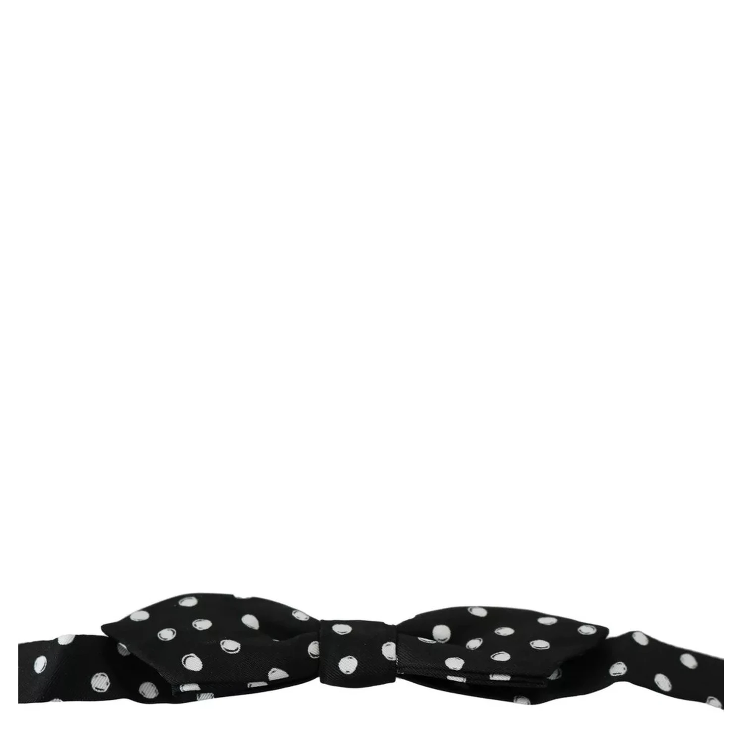 Black Polka Dots Adjustable Neck Bow Tie