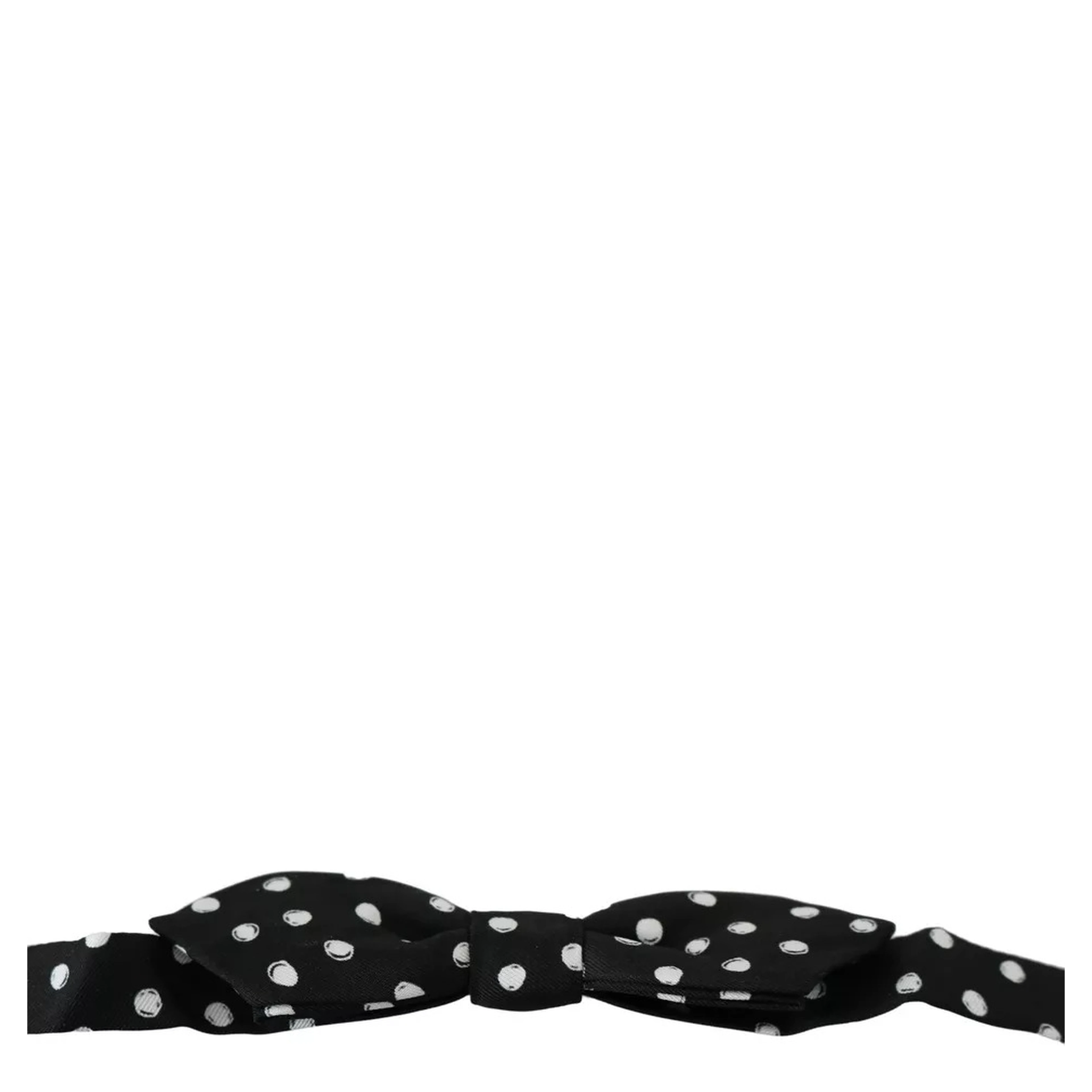 Black Polka Dots Adjustable Neck Bow Tie