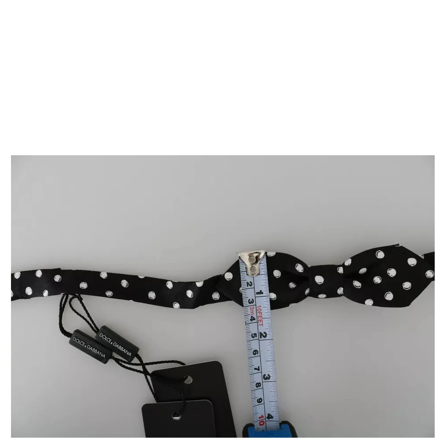 Black Polka Dots Adjustable Neck Bow Tie