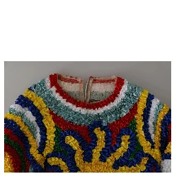 Multicolor Sun Ruffled Top Blouse Sweater