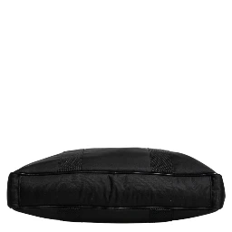 Black Logo Plaque Double Handle Messenger Bag