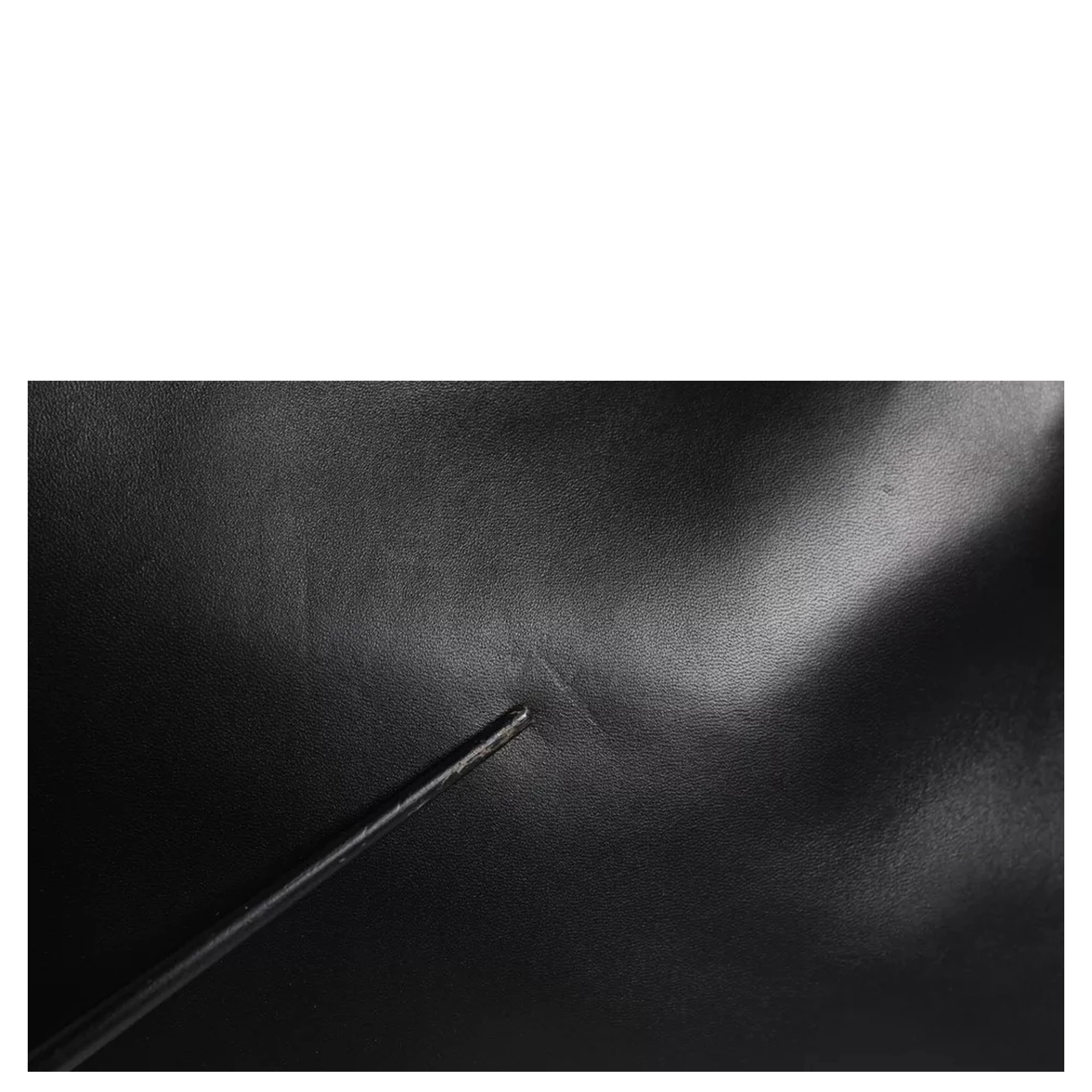 Black Leather Flap Saddle Shoulder Bag