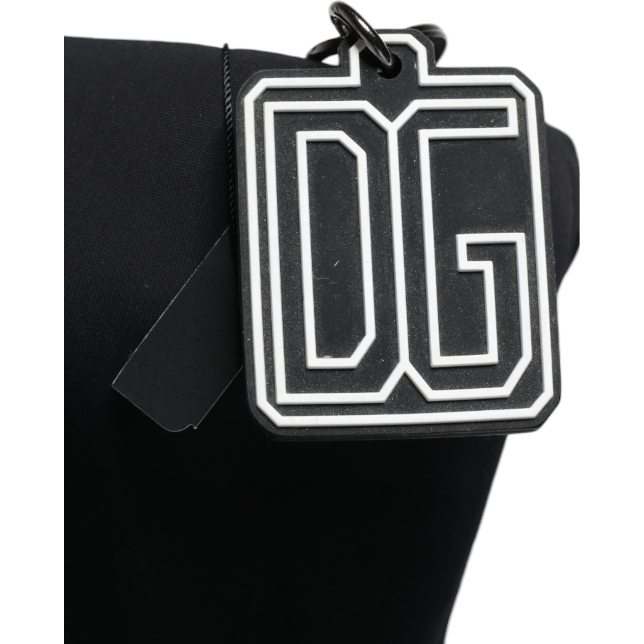 Black Canvas DG Logo Women Shopping Hand Tote Bag