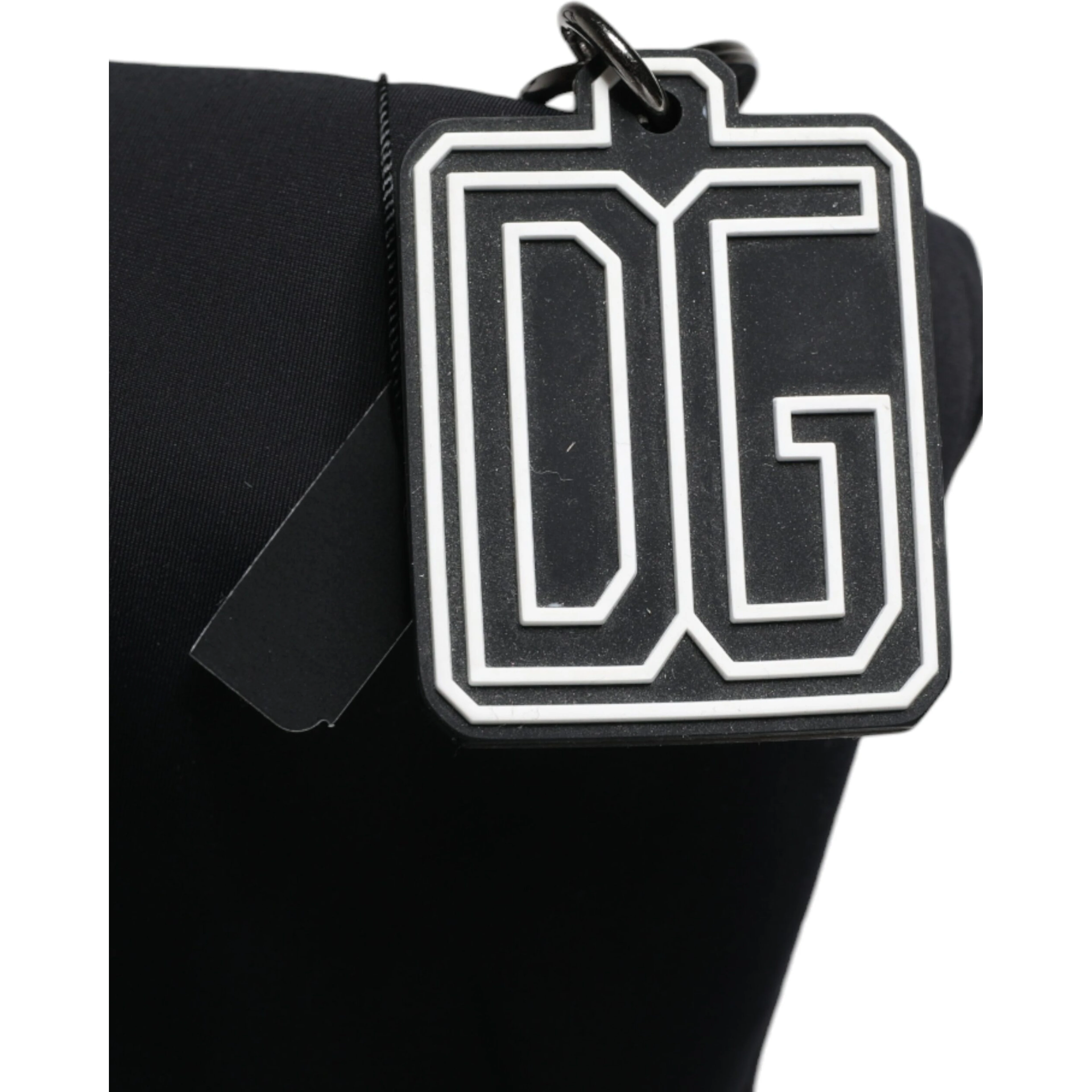 Black Canvas DG Logo Women Shopping Hand Tote Bag