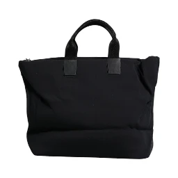 Black Canvas DG Logo Women Shopping Hand Tote Bag