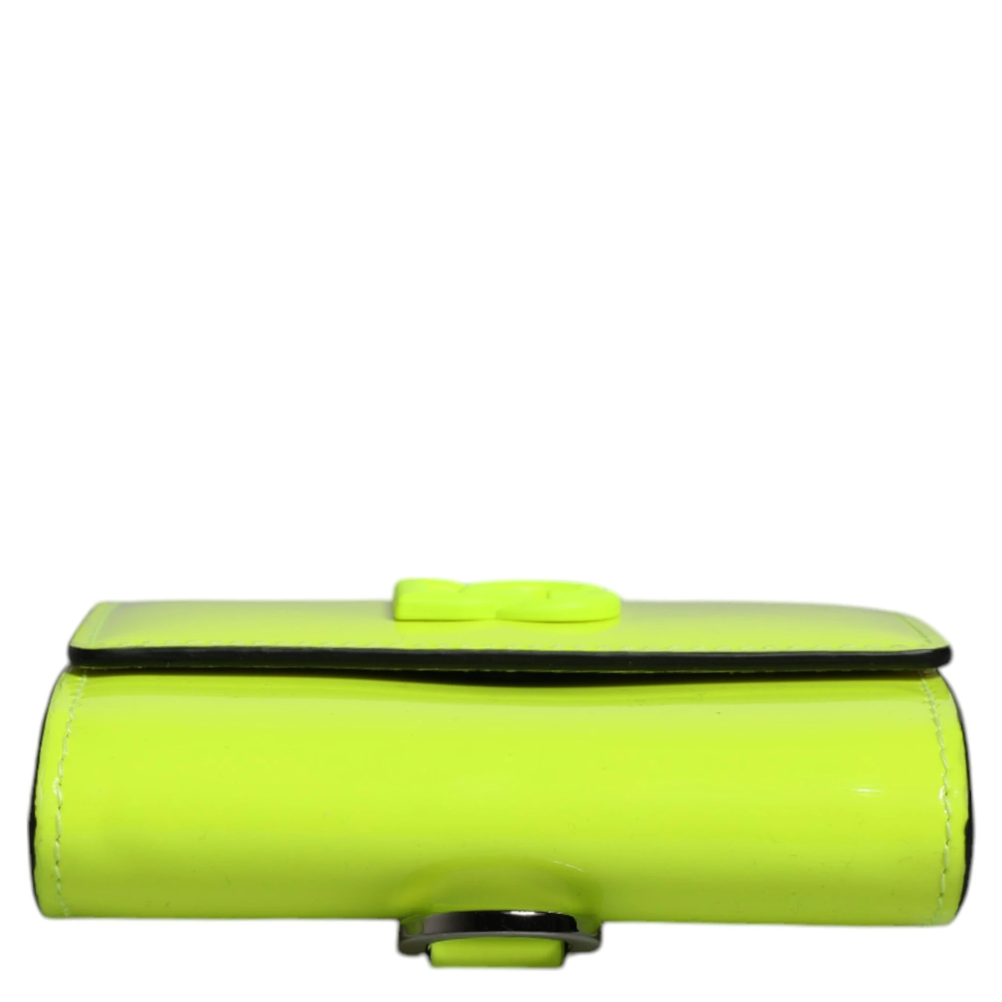 Yellow Green Bifold DG Logo Neck Strap Cardholder Wallet