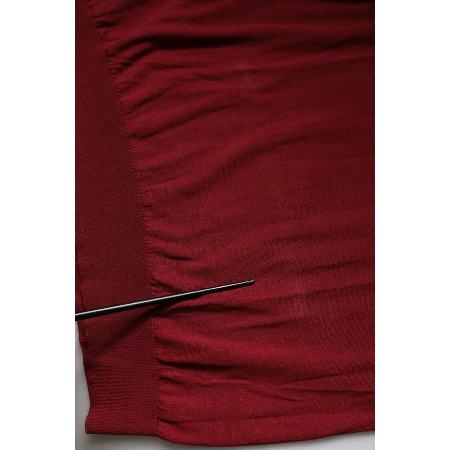 Maroon Cashmere Crew Neck Pullover Sweater