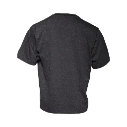 Dark Gray Crew Neck Short Sleeves T-shirt