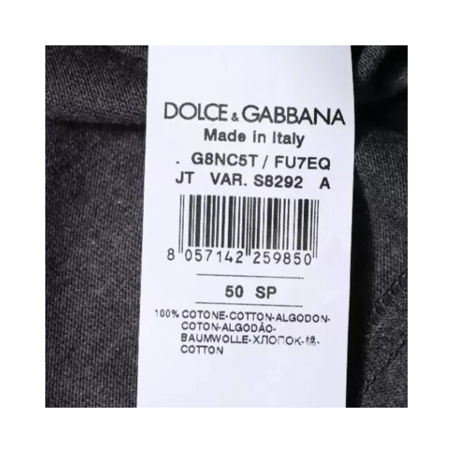 Dark Gray Crew Neck Short Sleeves T-shirt
