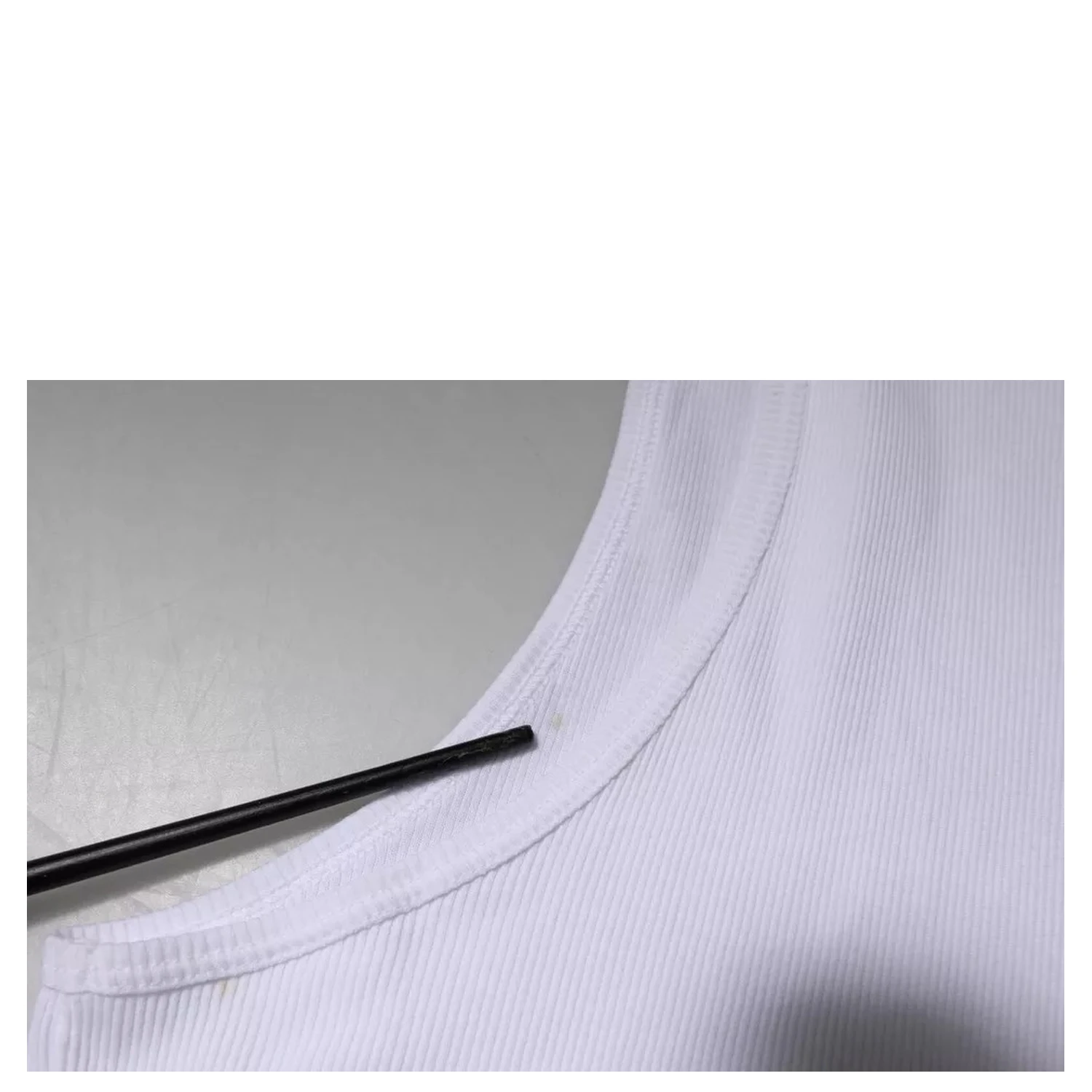 White Cotton Sleeveless Round Neck Tank T-shirt