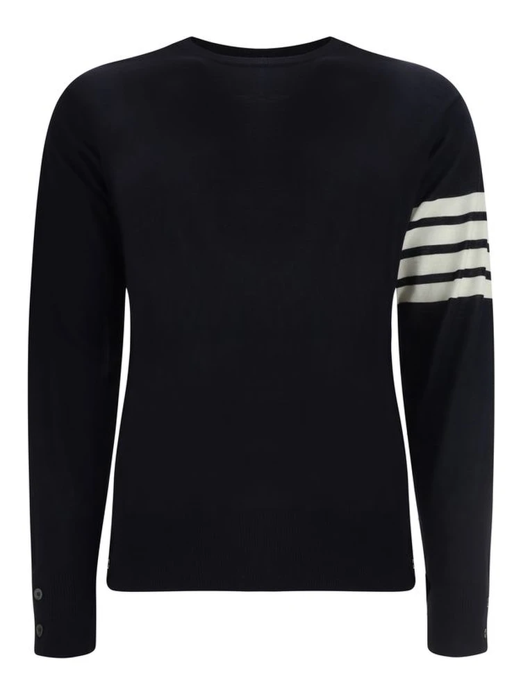 Blue Fleece Wool Sweatshirt
