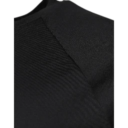 Black Logo Print Cotton Crew Neck T-shirt