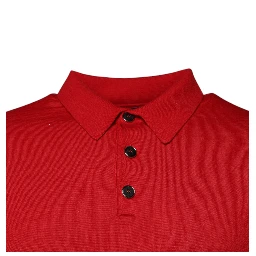 Red Cashmere Collared Pullover Sweater