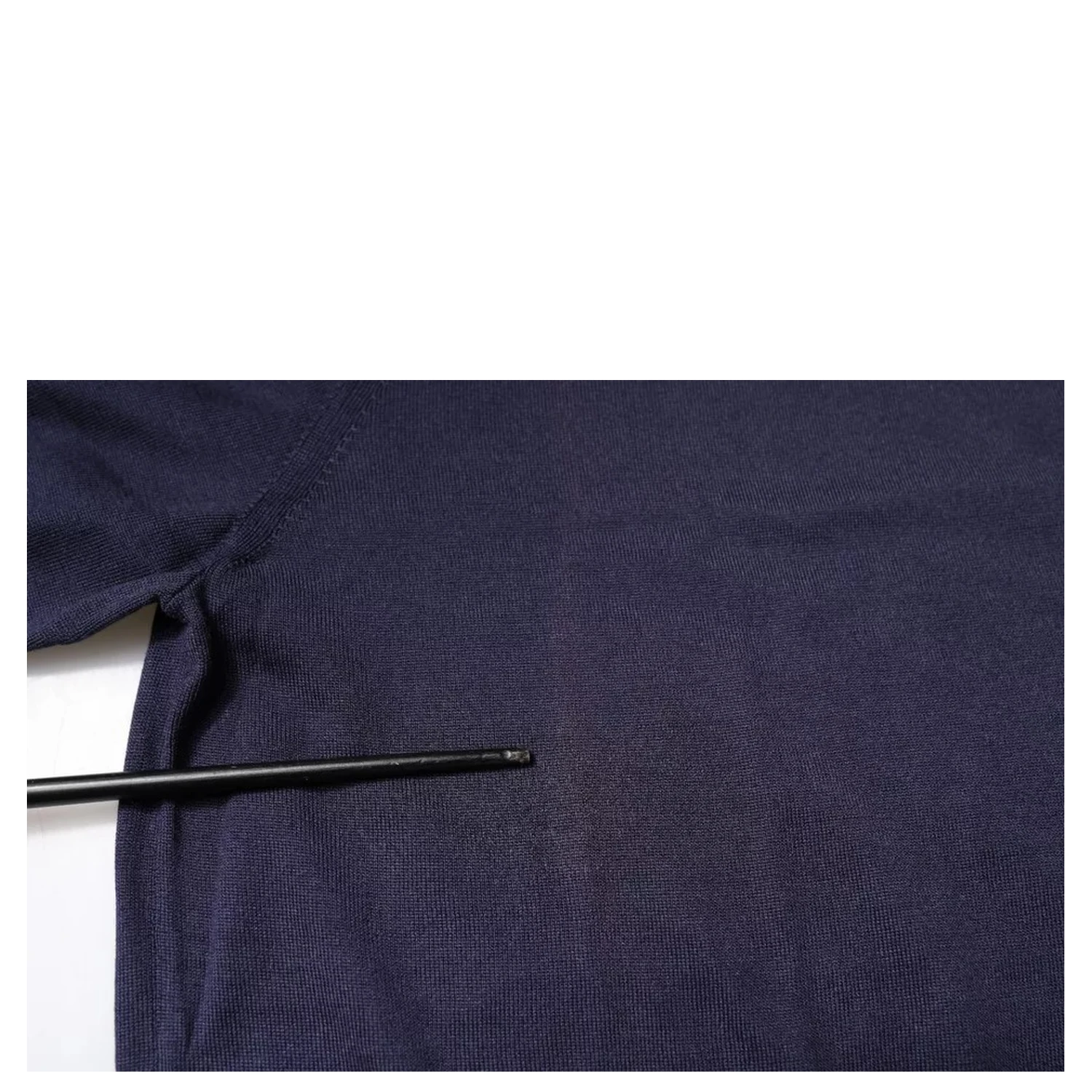 Blue Silk Collared Short Sleeves Polo T-shirt