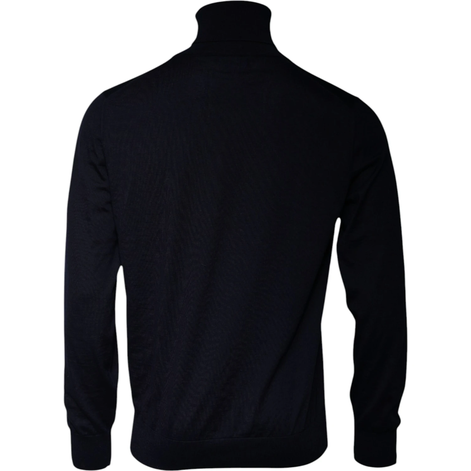 Blue Cashmere Turtleneck Pullover Sweater