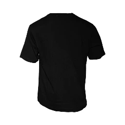 Black Logo Print Cotton Short Sleeve T-shirt