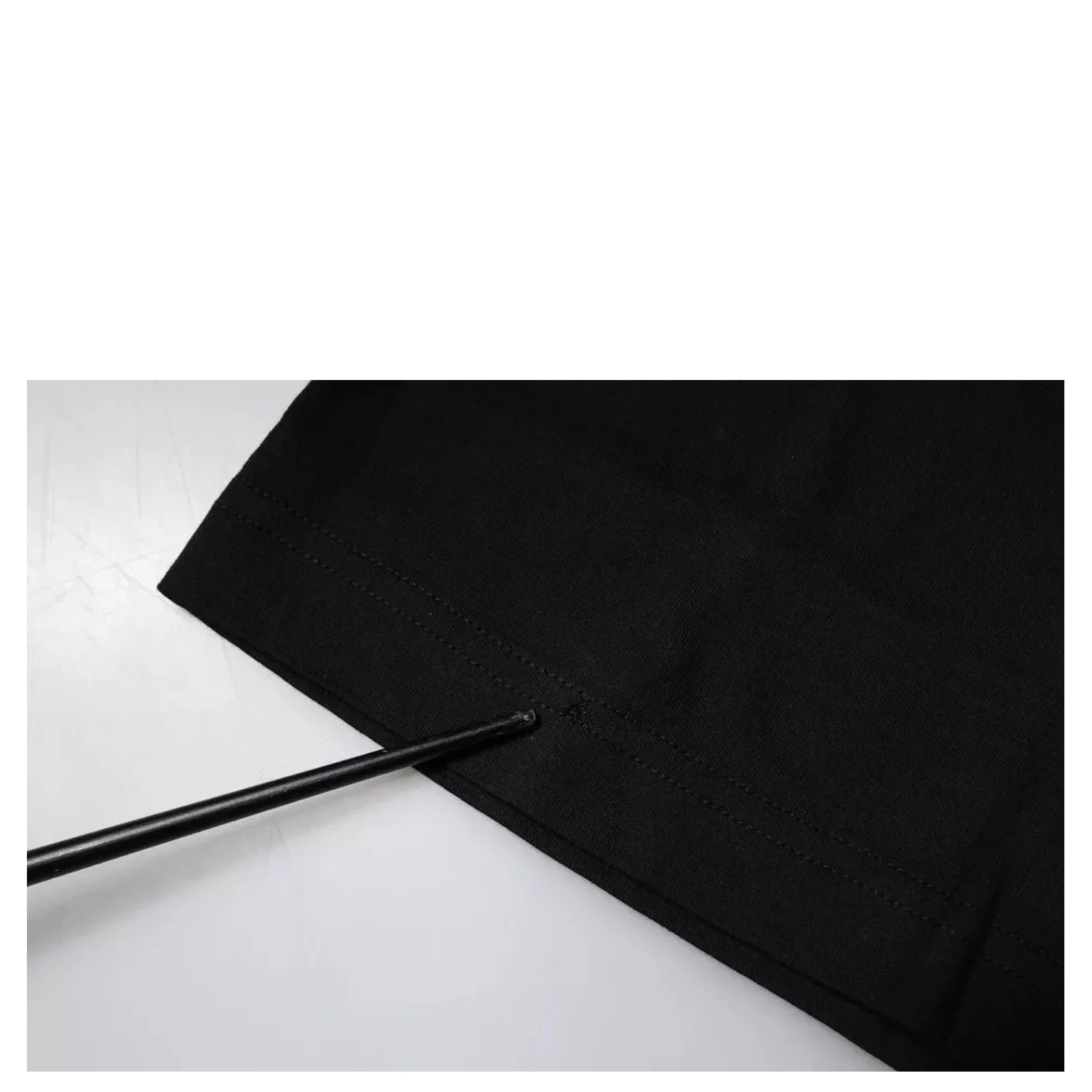Black Logo Print Cotton Short Sleeves T-shirt