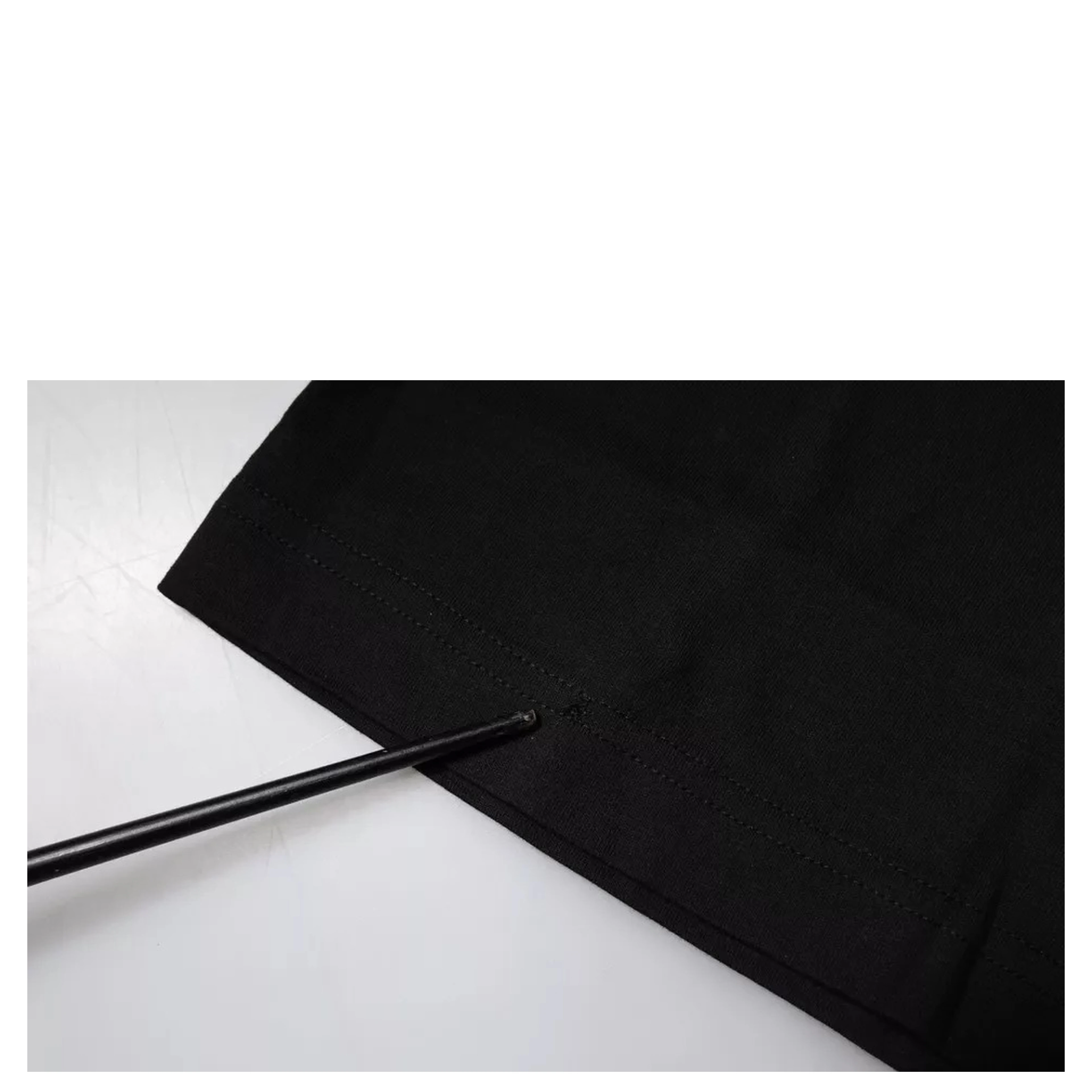 Black Logo Print Cotton Short Sleeves T-shirt