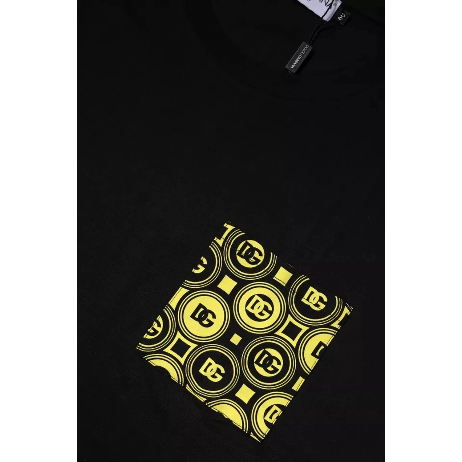 Black Logo Print Cotton Short Sleeves T-shirt