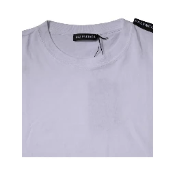 White Logo Cotton Jersey Crew Neck Short Sleeves T-shirt