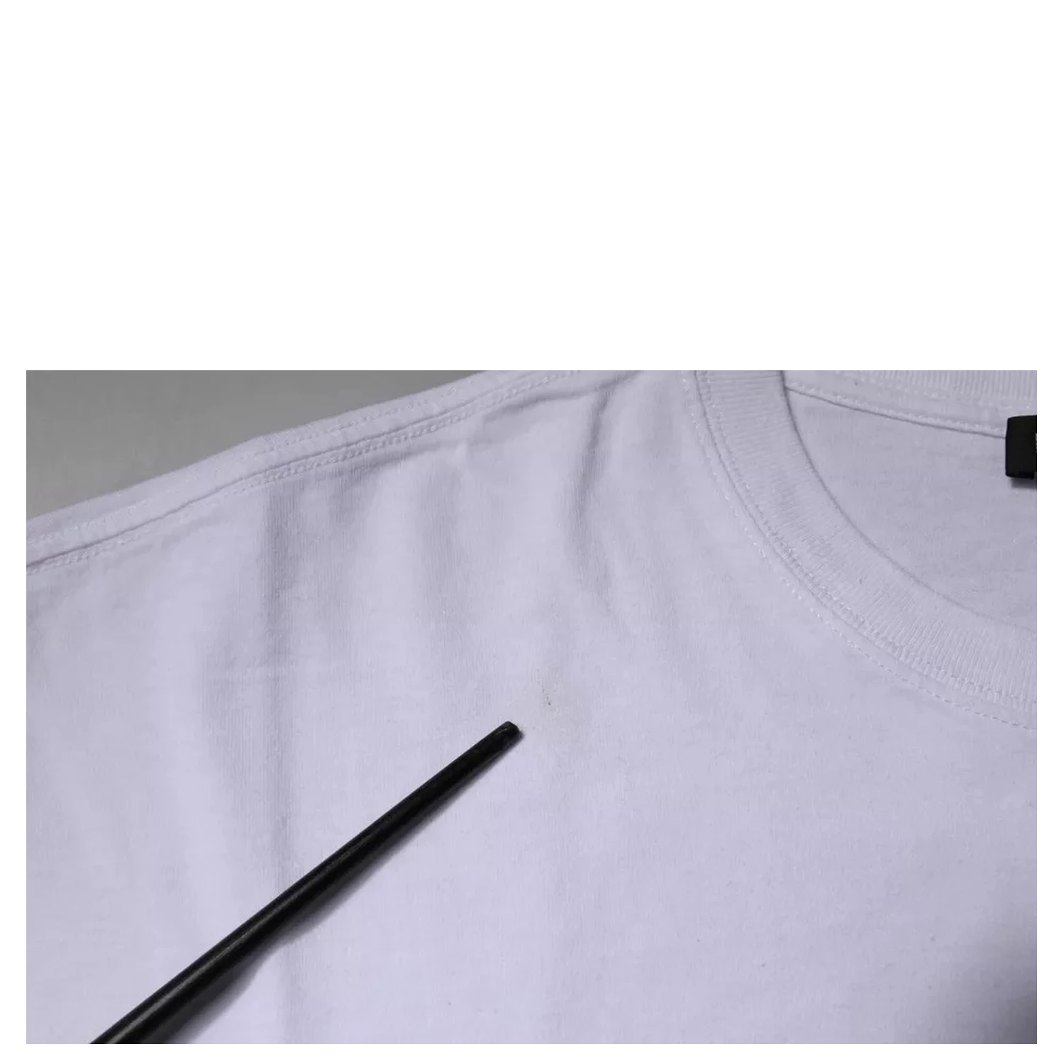White Logo Cotton Jersey Crew Neck Short Sleeves T-shirt