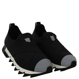Black Shark Neoprene Stretch Sneakers Shoes